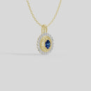 Royal Emblem- Lab Diamond Pendant
