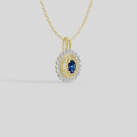Royal Emblem- Lab Diamond Pendant