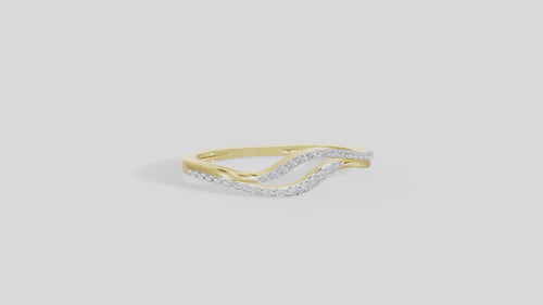 Wavebind - Lab Diamond Ring