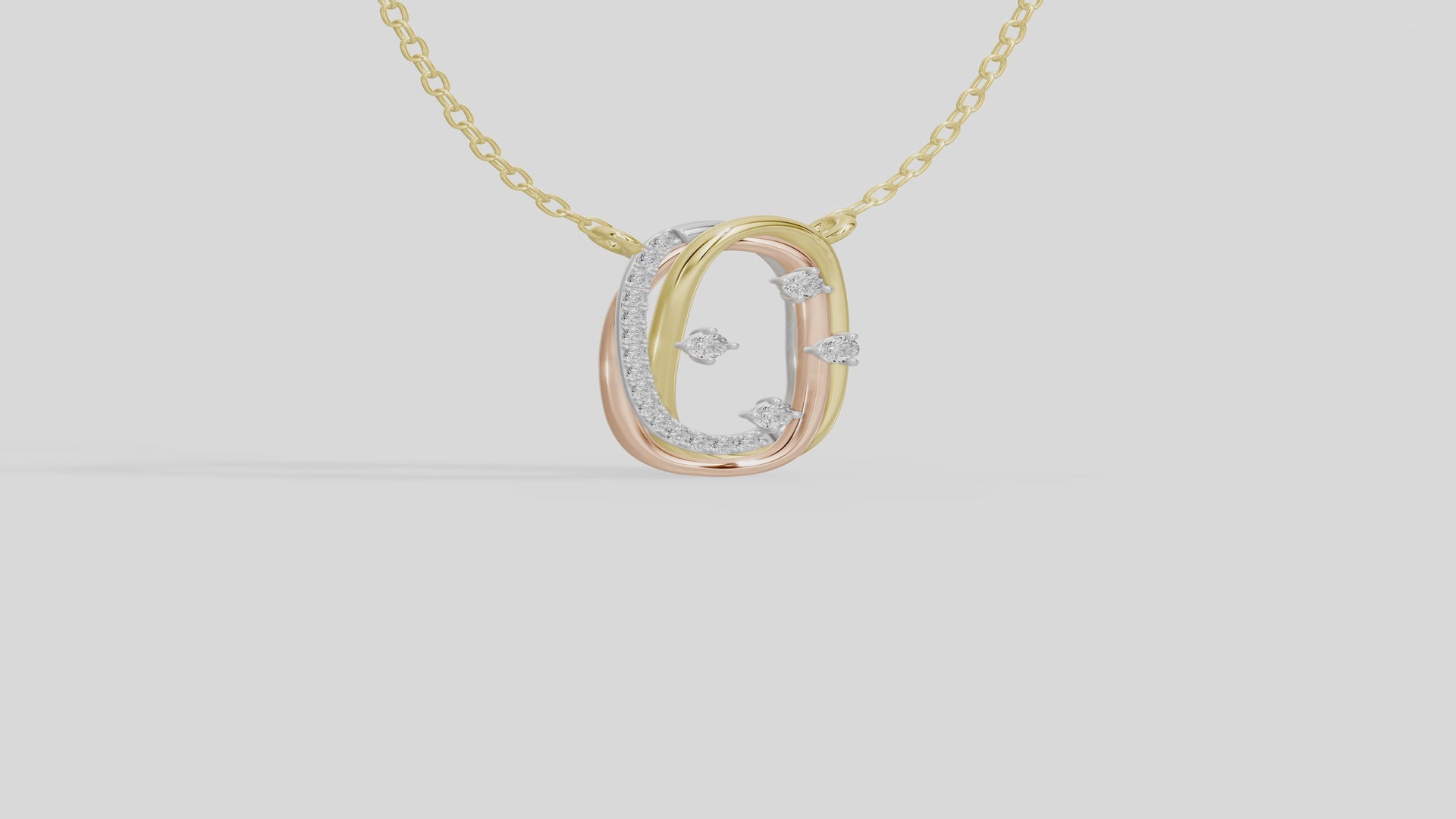 Trio Élongé- Lab Diamond Pendant