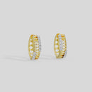 Rue - Lab Diamond Hoop Earrings