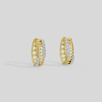 Rue - Lab Diamond Hoop Earrings