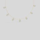 LeafLuxe Charm - Lab Diamondv Necklace