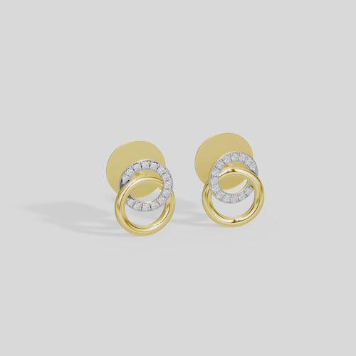 Loop Link  - Lab Diamond Earrings