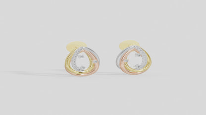 Trio Poire -Lab Diamond Earrings